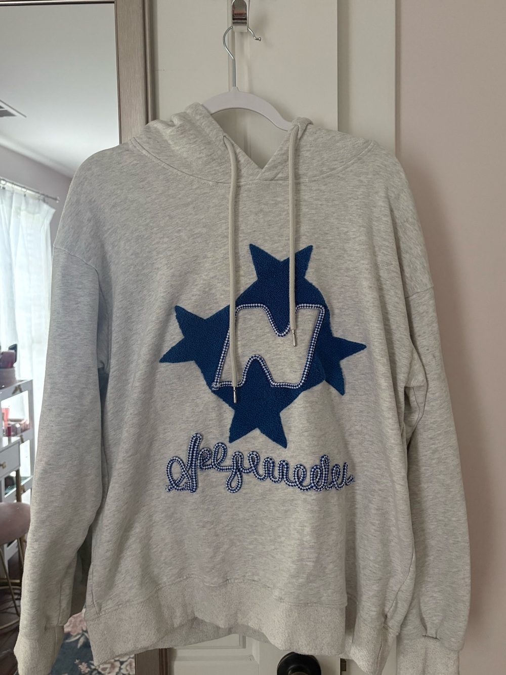 Aelfric Eden Grey and Blue Star Hoodie